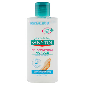 SANYTOL Dezinfekčný gél na ruky Allantoin & Aloe Vera pre citlivú pokožku, 75 ml